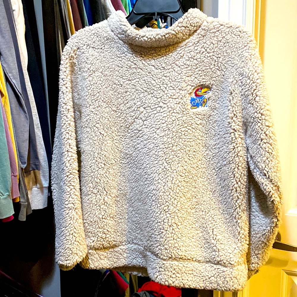KU fur sweatshirt